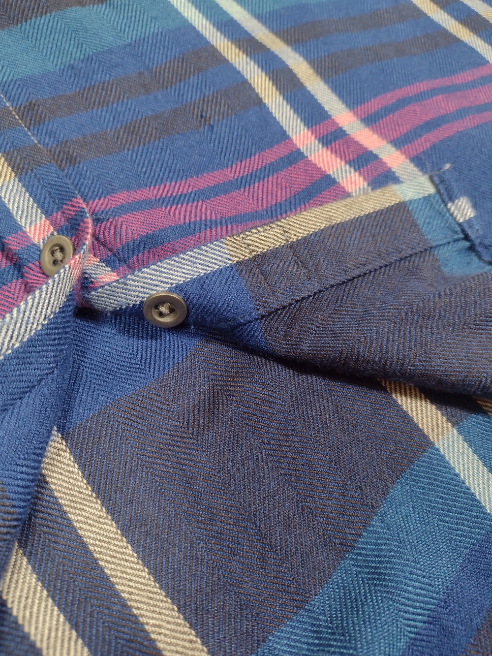 Rails x Free People Plaid Flannel Sleeveless Button Down Britt Top Blue Purple - Picture 8 of 16